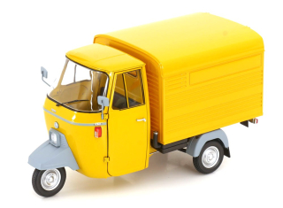 Piaggio APE P501 Van Closed 1979 with Showcase yellow 1:18 Mitica