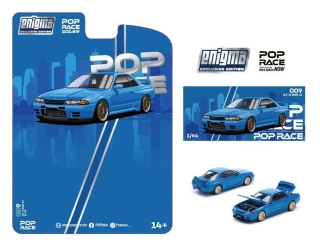 Nissan Skyline R32 Bayside blue 1:64 Pop Race
