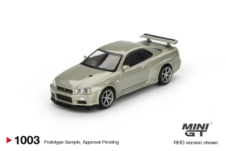Nissan Skyline GT-R (R34) V-Spec II Nür Millenium Jade 1:64 Mini GT