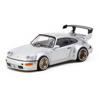 Porsche RWB 964 silver 1:64 Tarmac