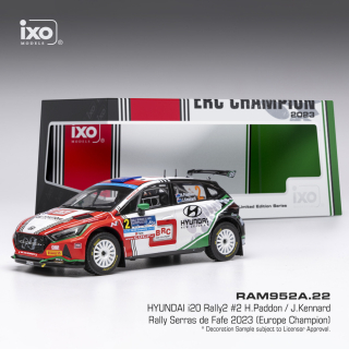 Hyundai i20 N Rally 2 #2 Paddon/Kennard Rally Serras de Fafe 2023 1:43 Ixo Models