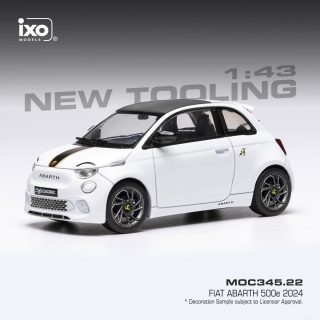 Fiat 500e Abarth 2024 white 1:43 Ixo Models