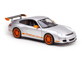 Porsche 911 (997) GT3 RS silver 1:18 Welly