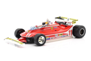 Ferrari F1 312T4 Short Tail #11 J.Scheckter Winner Monaco GP 1979 World Champion + Pilot 1:18 Bburago