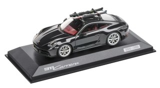 Porsche 911 Carrera with Skis carbon black metallic 1:43 Porsche Dealer Edition