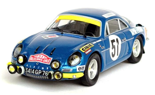 Alpine A110 #51 J.-L.Therier/M.Callewaert Rally Monte Carlo 1970 1:43 Troféu