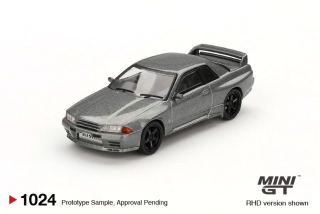 Nissan Skyline GT-R (nismo BNR32 CRS Version) 1992 dark metal grey 1:64 Mini GT