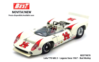 Lola T70 MK.3 #14 B.Morley Laguna SECA 1967 1:43 Best Model