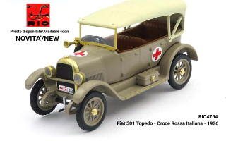 Fiat 501 Torpedo Croce Rossa Italiana 1936 1:43 Rio Models
