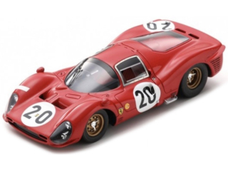 Ferrari 330 P3 4.0L V12 Coupe Team Ferrari SEFAC #20 L.Scarfiotti/M.Parkes 24H Le Mans 1966 1:12 Top Marques Collectibles