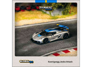 Koenigsegg Jesko Attack silver 1:64 Tarmac