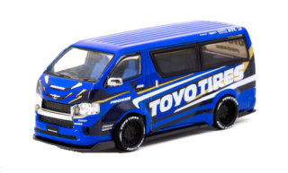 Toyota Hiace Widebody blue 1:64 Tarmac