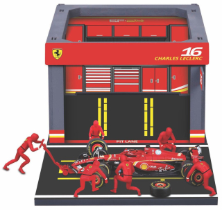 Pit Pass Set - Ferrari SF-24 #16 C.Leclerc 2024 1:43 Bburago