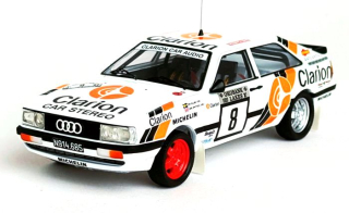 Audi Quattro #8 Eklund/Whittock 1000 Lakes Rally 1987 1:43 Troféu