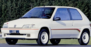 Peugeot 106 Rallye 1.3 1993 white 1:18 Norev