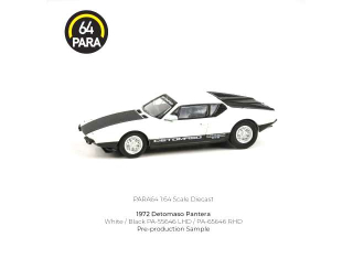 De Tomaso Pantera 1972 white/black 1:64 Para64