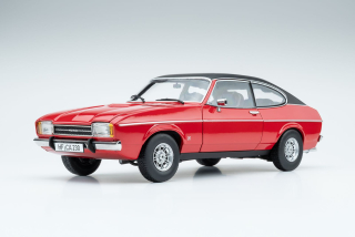 Ford Capri II Ghia 3.0 1974-1977 spanish red/black vinyl top 1:18 Touring Modelcars