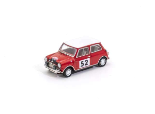 Mini Cooper Championship Car #52 *RHD* 1965 red/white 1:64 Tiny Toys