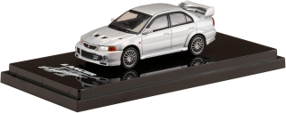 Mitsubishi Lancer GSR Evolution 6 (CP9A) satellite silver 1:64 Hobby Japan