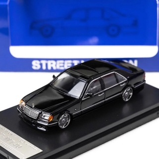  Mercedes-Benz W140 black 1:64 Street Weapon