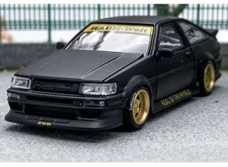 RWB AE86 matte black 1:64 Street Weapon