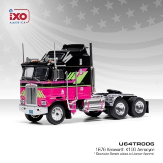 Kenworth K100 Aerodyne 1976 black/pink 1:64 Ixo America