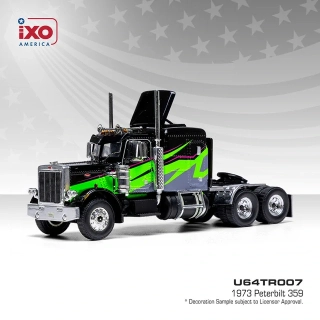 Peterbilt 359 1973 black/lime 1:64 Ixo America