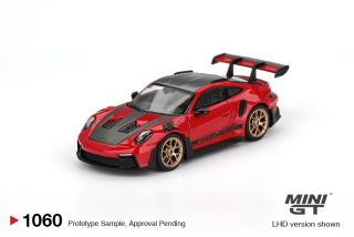 Porsche 911 992 GT3 RS Weissach Package Guards red 1:64 Mini GT