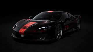 Ferrari 296 Speciale Nero Purosangue with Livery 1:43 Look Smart Models