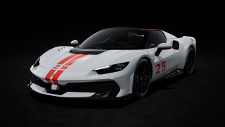 Ferrari 296 Speciale A Bianco Artico with Livery 1:43 Look Smart Models