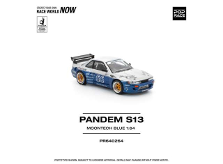 Pandem Silvia S13 moontech blue 1:64 Pop Race