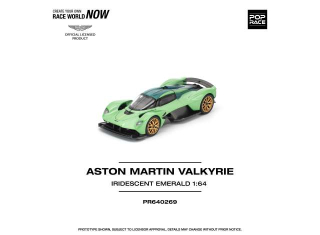 Aston Martin Valkyrie Iridescent emerald 1:64 Pop Race