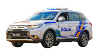 Mitsubishi Outlander 2018 Police (MYS) 1:43 Vitesse