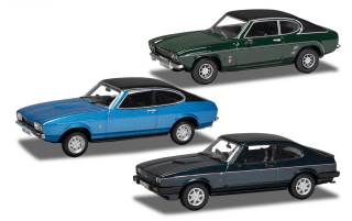 3 Cars Set - Ford Heritage Capri Collection: Capri MkI + Capri Mk2 + Capri Mk3 280 1:43 Vanguards
