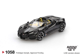Bugatti W16 2024 Mistral Black 1:64 Mini GT