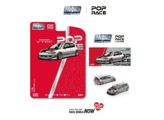 Honda Pandem Civic EG6 raw metal 1:64 Pop Race