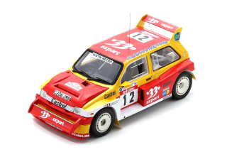 MG Metro 6R4 #12 D. Auriol/B. Occelli Tour de Corse 1986 1:18 Spark