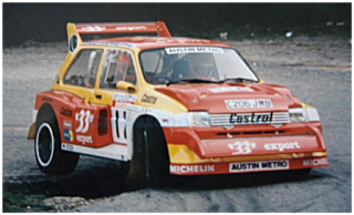 MG Metro 6R4 #12 D. Auriol/B. Occelli Tour de Corse 1986 1:18 Spark