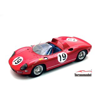Ferrari 330P 4.0L V12 #19 L. Bandini - J. Surtees Team SEFAC Le Mans 24h 1964 1:18 Tecnomodel  
