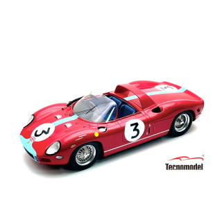 Ferrari 330P 4.0L V12 Spider #3 G. Hill Winner Tourist Trophy 1964 1:18 Tecnomodel 
