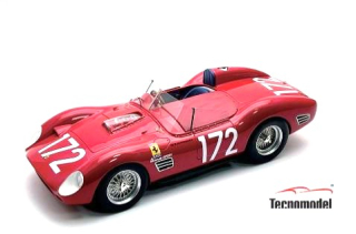 Ferrari Dino 196S 1984cc V6 Spider #172 R. Rodriguez - P. Rodriguez 7th Targa Florio 1960 1:18 Tecnomodel  