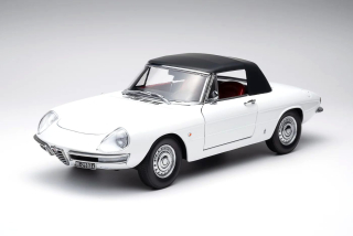 Alfa Romeo Duetto Spider 1600 Coda Tonda 1966 white black 1:18 Touring Modelcars