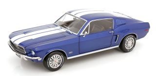 Ford Mustang GT Fastback 1968 blue/white 1:12 KK Scale