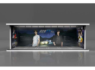 Parking Garage *Initial D with light* 1:64 Black Box Diorama