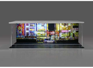 Parking Garage *Cityscape with light* 1:64 Black Box Diorama 