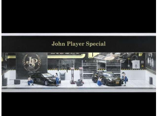 Parking Garage *JSP garage with light* black 1:64 Black Box Diorama