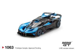 Bugatti Bolide Presentation 2024 black/blue 1:64 Mini GT