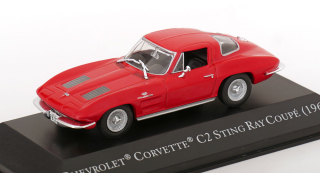 Chevrolet Corvette C2 Sting Ray Coupe 1963 red 1:43 Altaya
