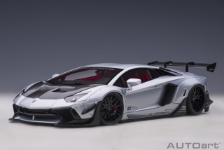 LB-Works Lamborghini Aventador Limited Edition matt silver metallic/carbon bonnet 1:18 AUTOart