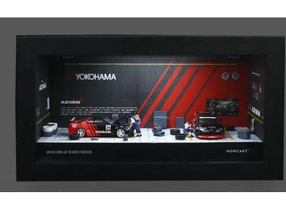 Diorama *ADVAN garage * 1:64 Black Box Diorama